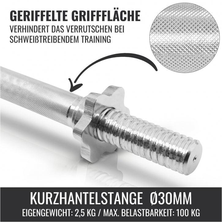 Hantelset Gusseisen 22 kg Verstellbar 2 in 1 - Image 13