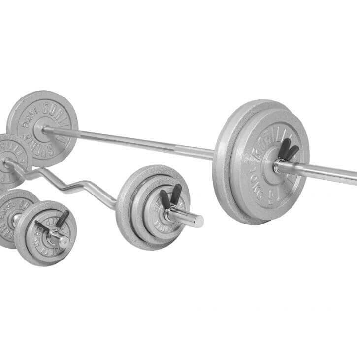 Hantelset mit Federverschluss aus Gusseisen 108 kg - Image 2