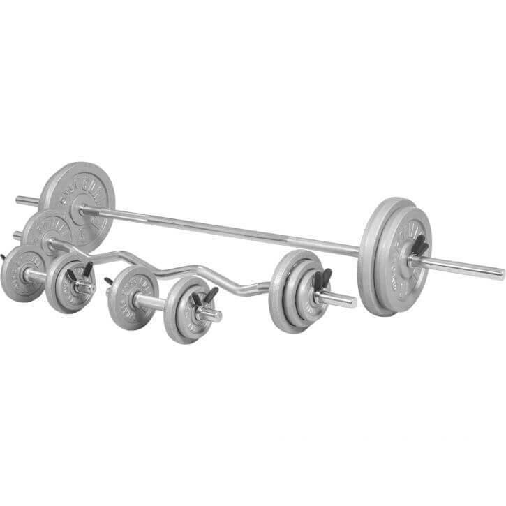 Hantelset mit Federverschluss aus Gusseisen 108 kg - Image 3