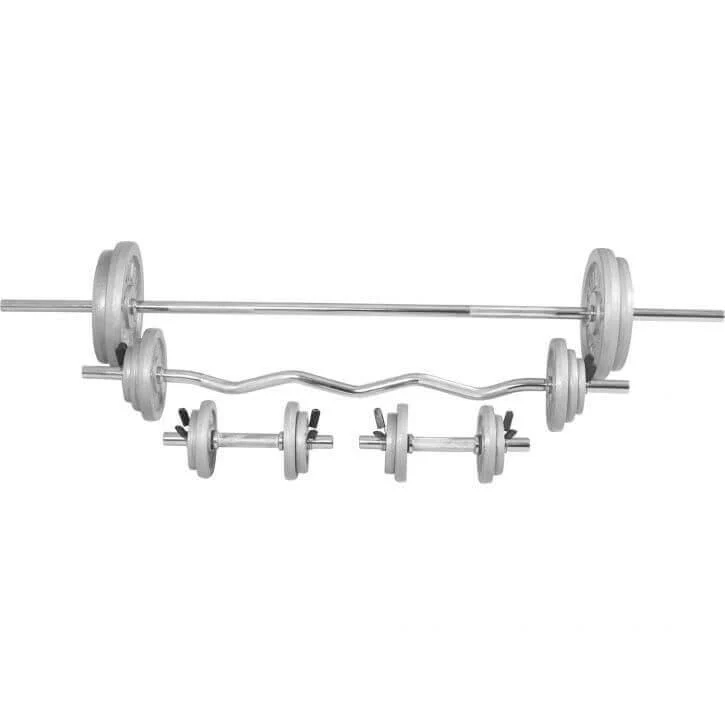 Hantelset mit Federverschluss aus Gusseisen 108 kg - Image 4