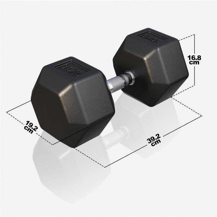 Hexagon Kurzhantel Gummi 2-50 kg - Image 30