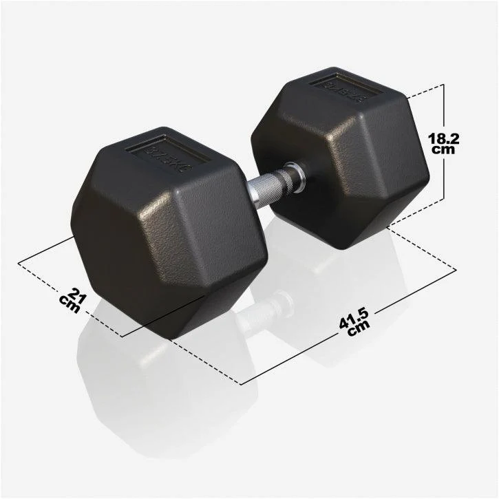 Hexagon Kurzhantel Gummi 2-50 kg - Image 31