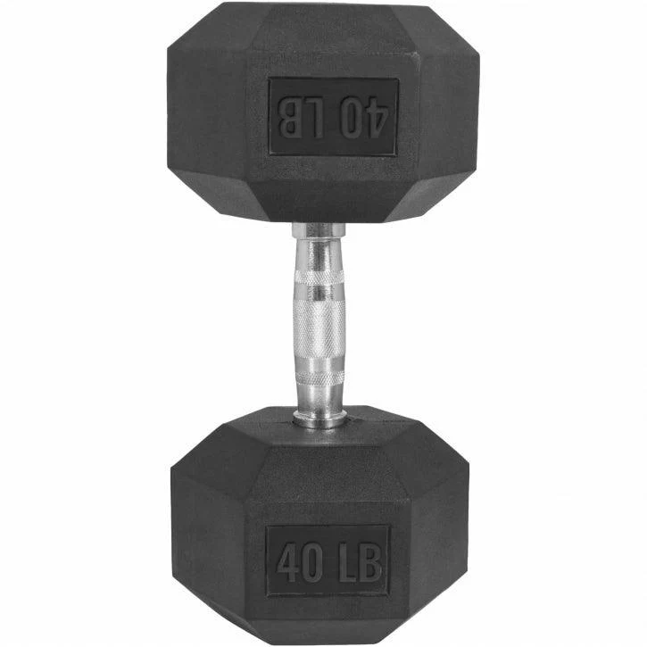 Hexagon Kurzhantel Gummi - 5-60 Pfund (2,3-27,2 kg) - Image 27
