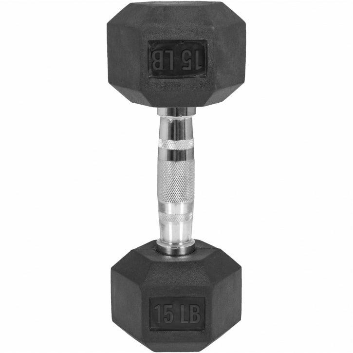 Hexagon Kurzhantel Gummi - 5-60 Pfund (2,3-27,2 kg) - Image 4