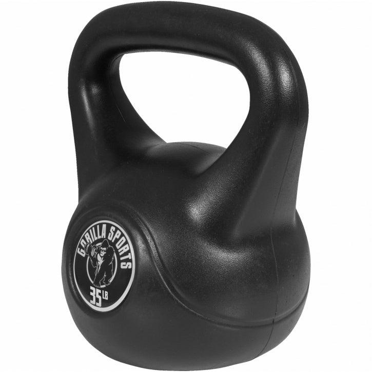 Kettlebell aus Kunststoff 10-45 Pfund (4,5-20,4 kg), Schwarz - Image 10