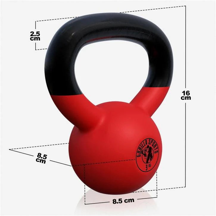 Kettlebell Guss mit Vinylbeschichtung 2 kg - 32 kg - Image 21