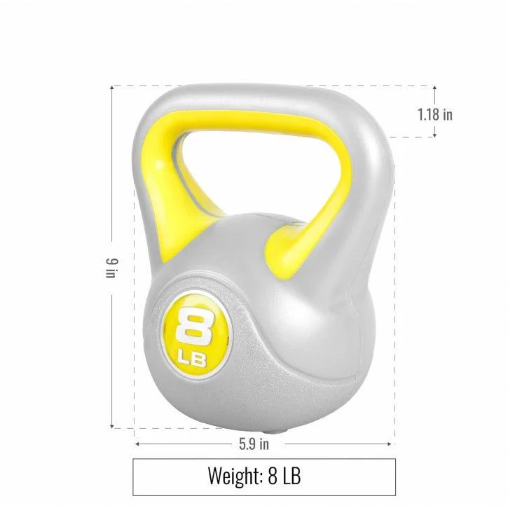 Kettlebell Stylish - 5 - 45 Pfund, Zement, Kunststoffabdeckung - Image 11