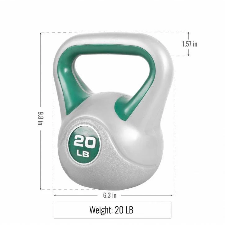Kettlebell Stylish - 5 - 45 Pfund, Zement, Kunststoffabdeckung - Image 14