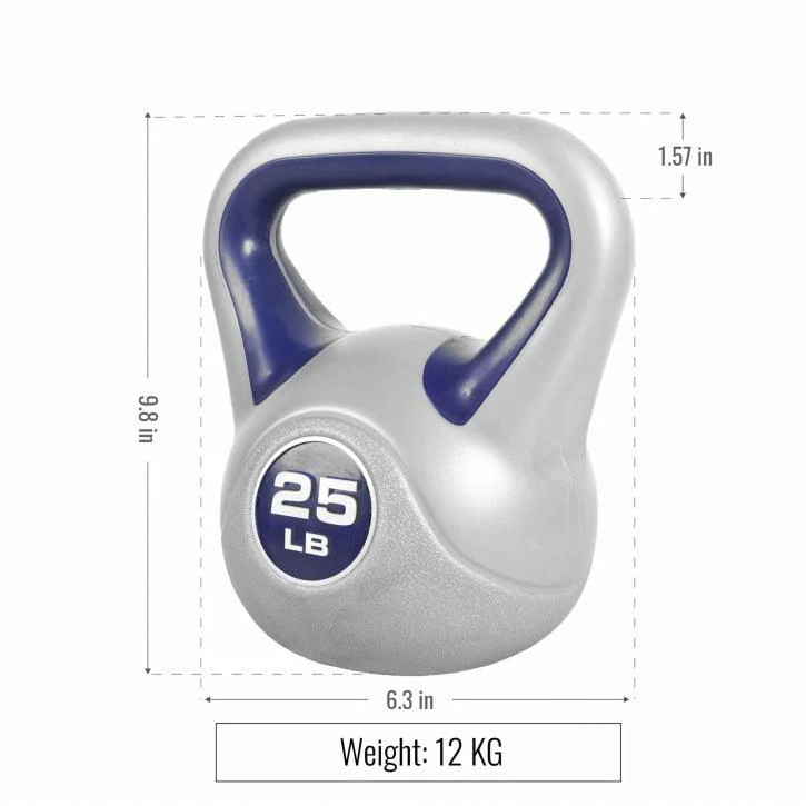 Kettlebell Stylish - 5 - 45 Pfund, Zement, Kunststoffabdeckung - Image 15