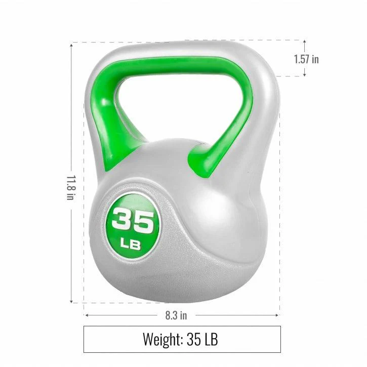 Kettlebell Stylish - 5 - 45 Pfund, Zement, Kunststoffabdeckung - Image 16