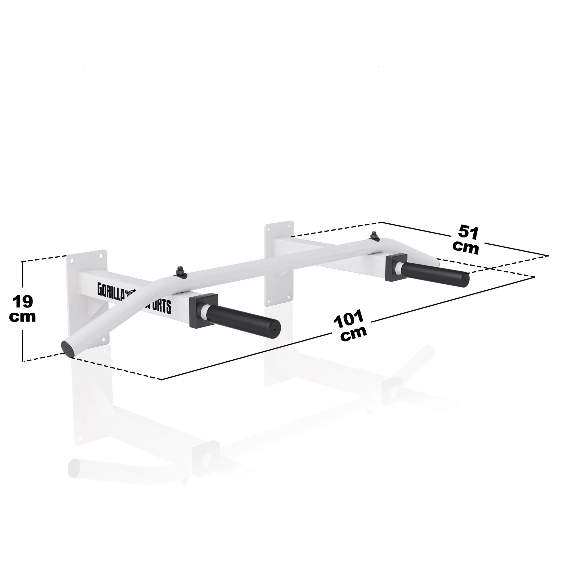 Klimmzugset (Klimmzugstange + Resistance Band) weiß und schwarz - Image 13