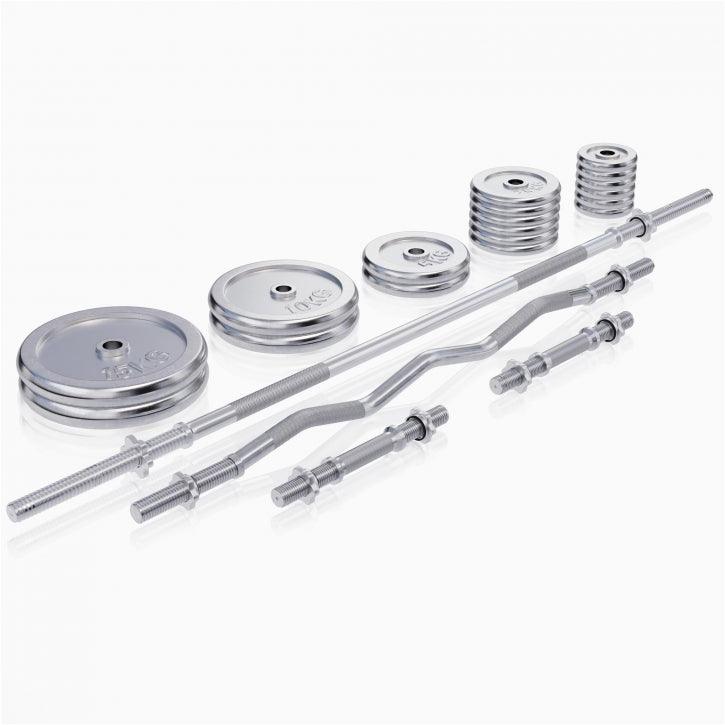 Kraftstation Universal inkl. 108 kg Chrom Set - Image 11