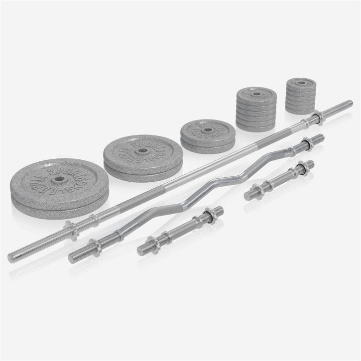 Kraftstation Universal inkl. 108 kg Gusseisen Set Weiß und Schwarz - Image 19