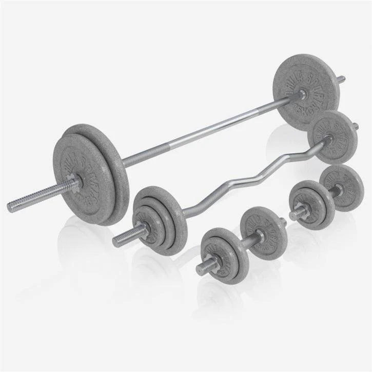 Kraftstation Universal inkl. 108 kg Gusseisen Set Weiß und Schwarz - Image 20