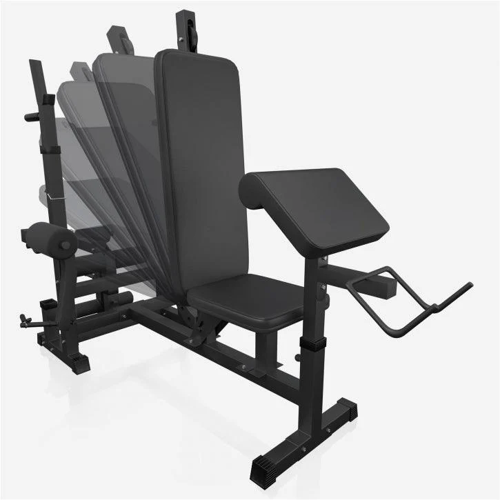 Kraftstation Universal inkl. 108 kg Gusseisen Set Weiß und Schwarz - Image 6