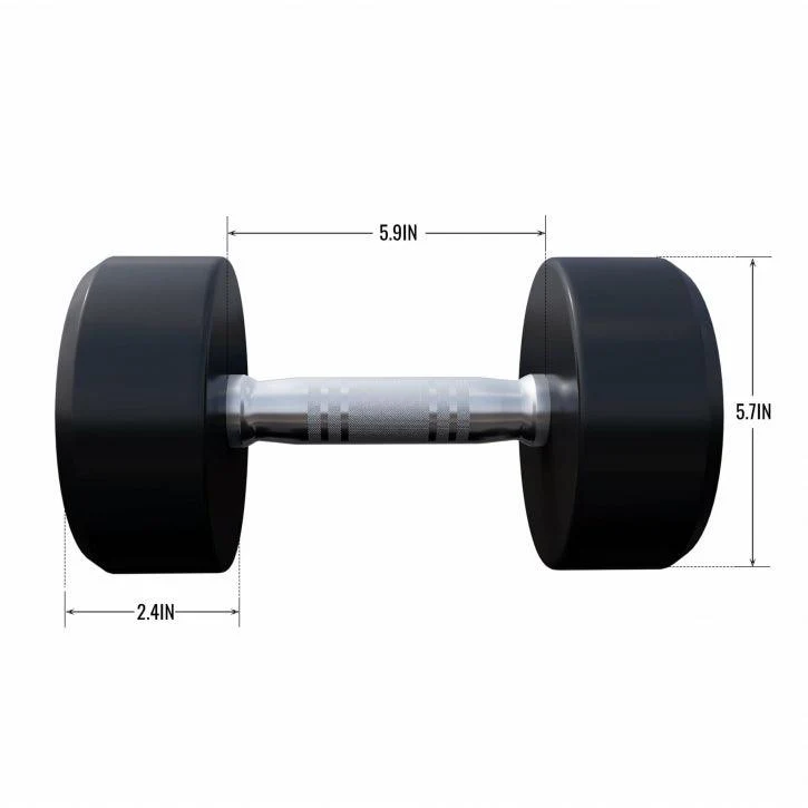 Kurzhantel Gummi 5 - 60 Pfund (2,5-27.2 kg), Gusseisen, verchromt - Image 37