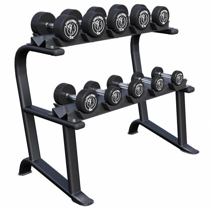 Kurzhantelablage mit 2 Ablagen inkl. Kurzhantel Set 90 KG - Image 10