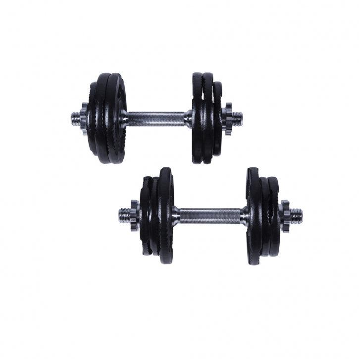 Kurzhantel Set Gusseisen Gripper 27.5 kg mit Sternverschlüssen - Image 3
