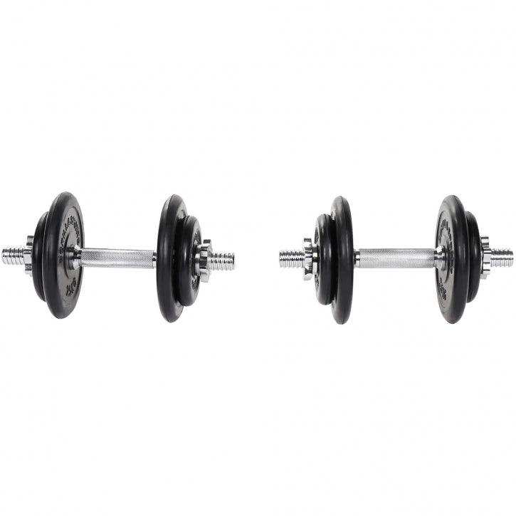 Kurzhantel Set Gummi 20 kg mit Sternverschlüssen - Image 3