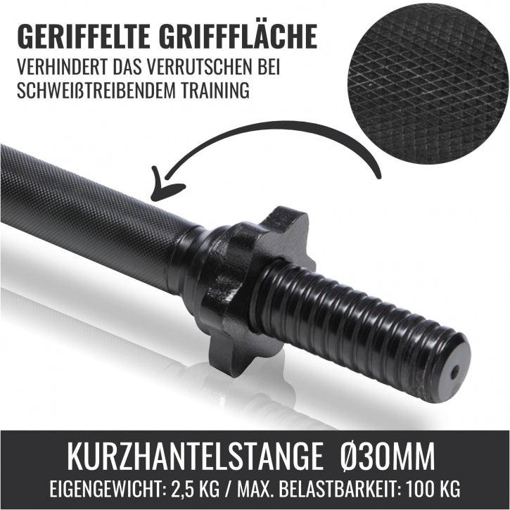 Kurzhantelstangen Chrom/Schwarz - Image 7