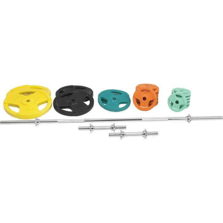 Langhantelset Gummi Gripper 100 kg - Image 5