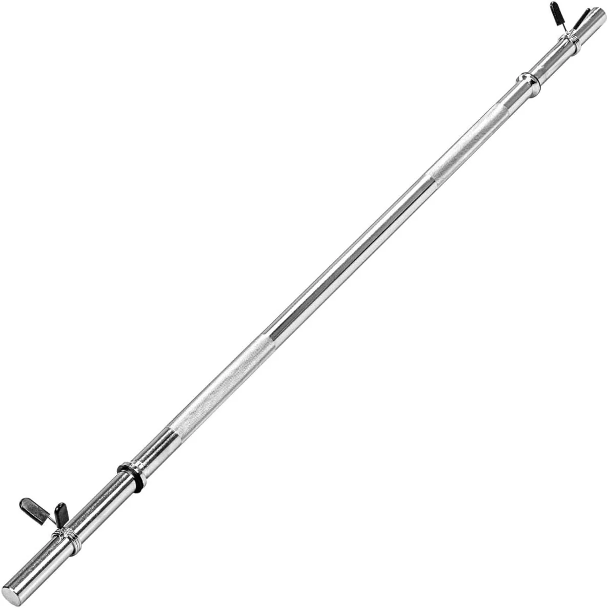 Langhantelstange Schwarz/Chrom