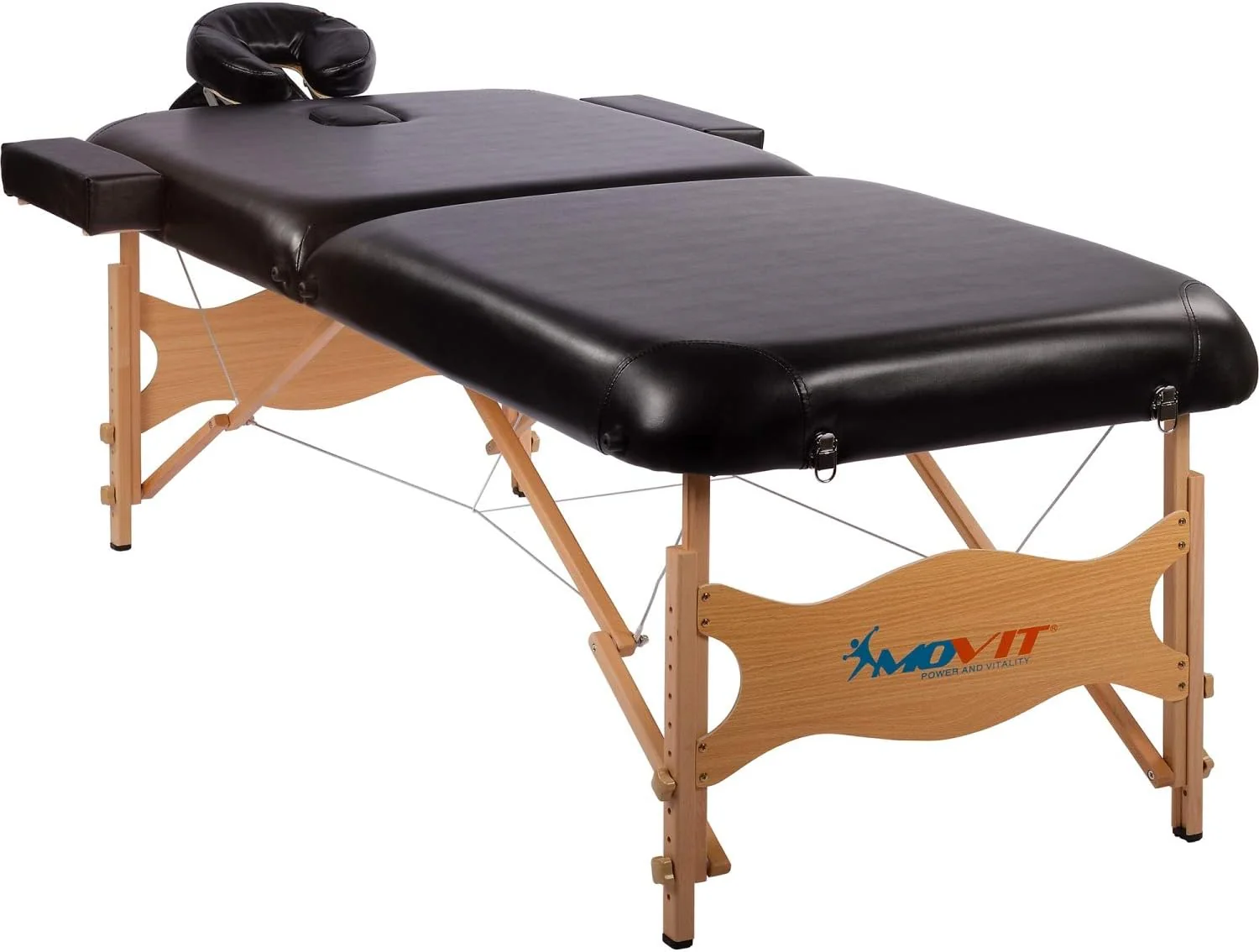 Massageliege Schwarz/Weiss - Image 3