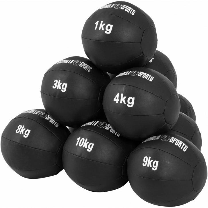 Medizinball aus Leder in Schwarz 1 - 10 kg - Image 24