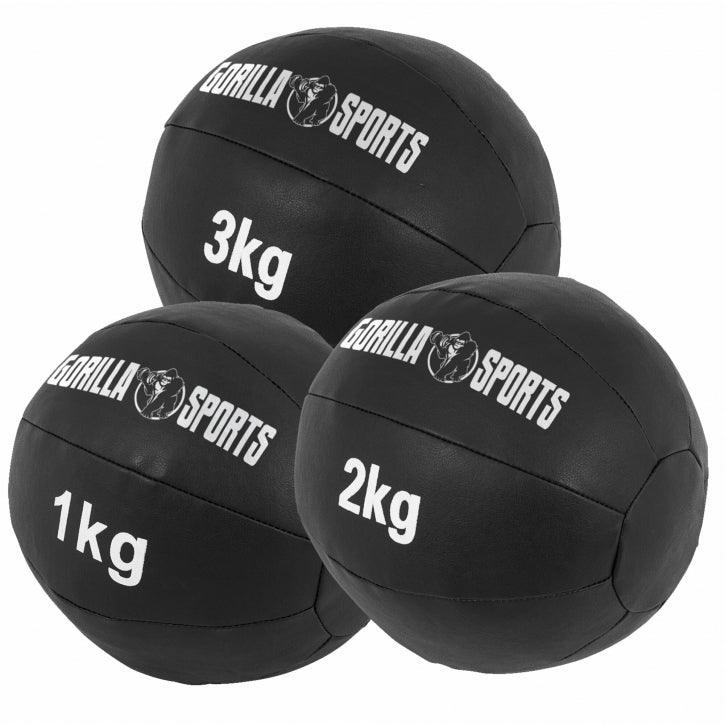Medizinball aus Leder in Schwarz 1 - 10 kg - Image 35