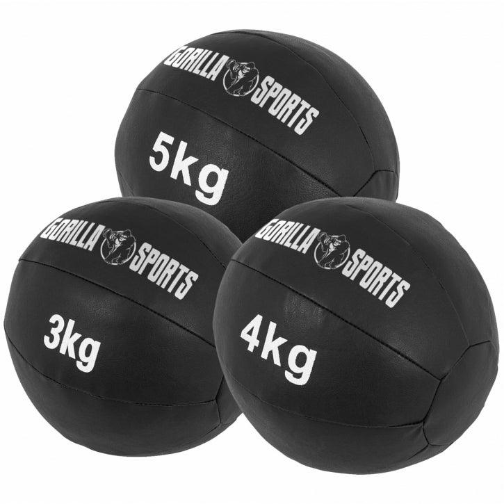 Medizinball aus Leder in Schwarz 1 - 10 kg - Image 36