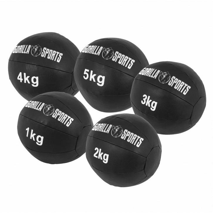 Medizinball aus Leder in Schwarz 1 - 10 kg - Image 37