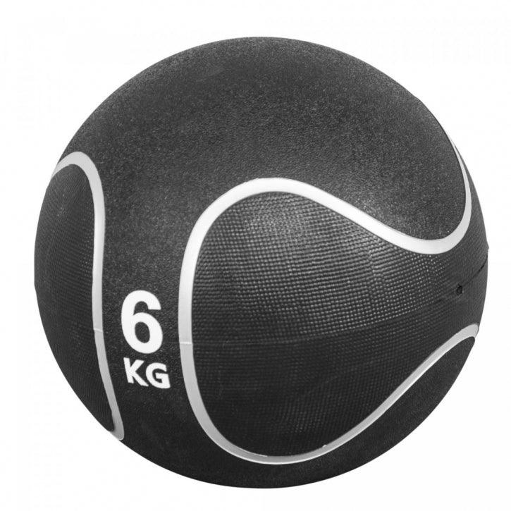 Medizinball aus Gummi Schwarz/Silber 1 - 10 kg - Image 19