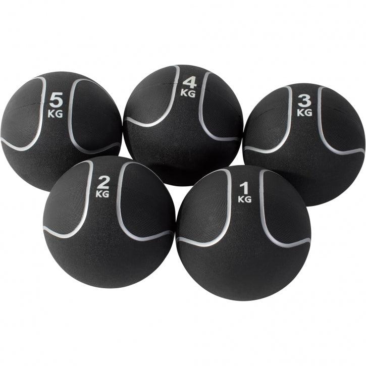 Medizinball aus Gummi Schwarz/Silber 1 - 10 kg - Image 30