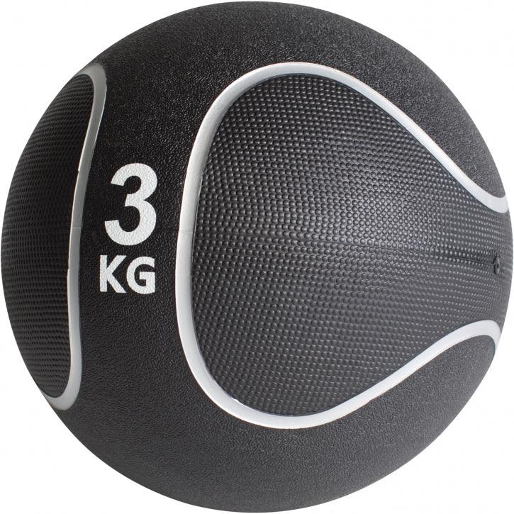 Medizinball aus Gummi Schwarz/Silber 1 - 10 kg - Image 33