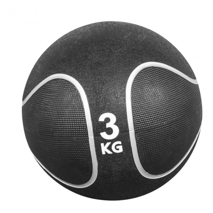 Medizinball aus Gummi Schwarz/Silber 1 - 10 kg - Image 39