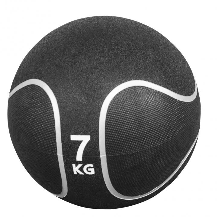 Medizinball aus Gummi Schwarz/Silber 1 - 10 kg - Image 5