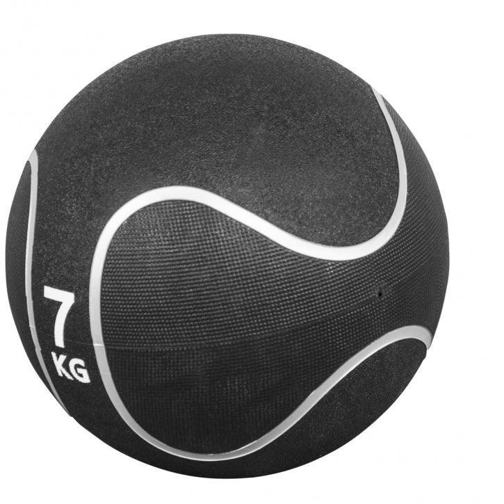 Medizinball aus Gummi Schwarz/Silber 1 - 10 kg - Image 6