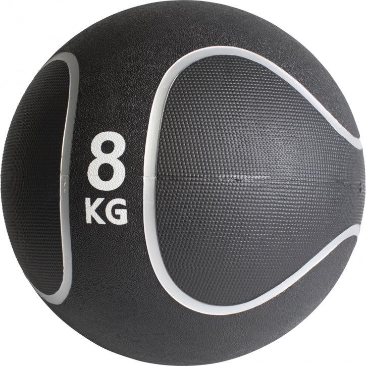 Medizinball aus Gummi Schwarz/Silber 1 - 10 kg - Image 7