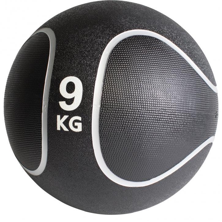 Medizinball aus Gummi Schwarz/Silber 1 - 10 kg - Image 8