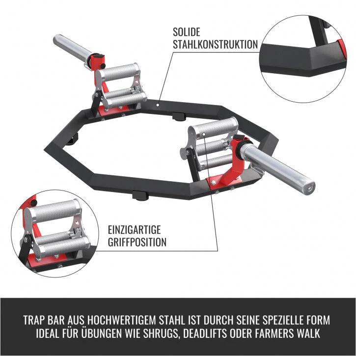 Multi Grip Trap Bar schwarz/rot - Image 7