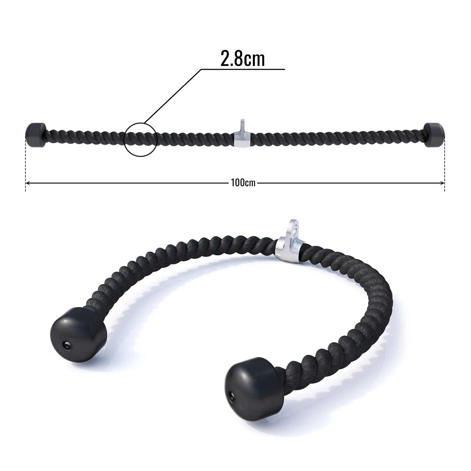 Nylon Tau inklusive Drehgelenk aus Chrom - Image 9