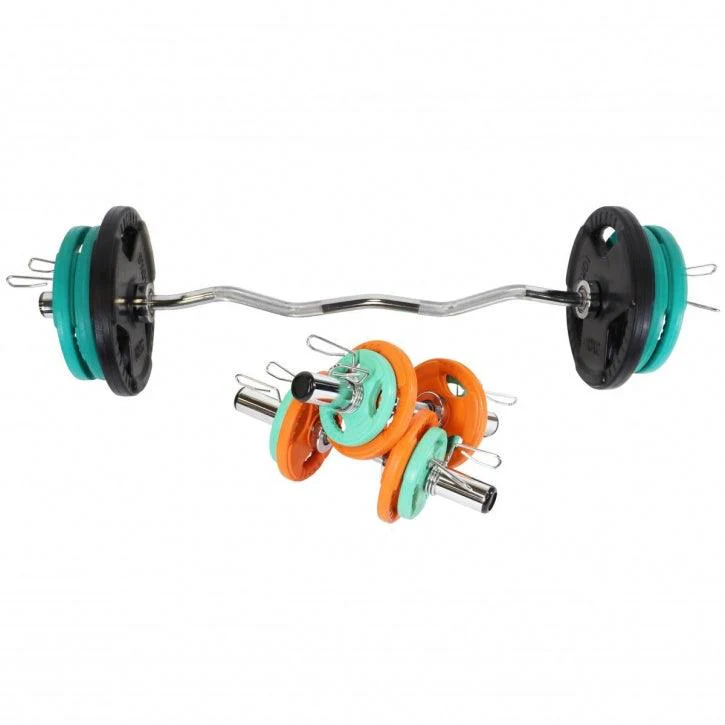 Olympiastangen Set Gummi Gripper 75 kg - Image 6