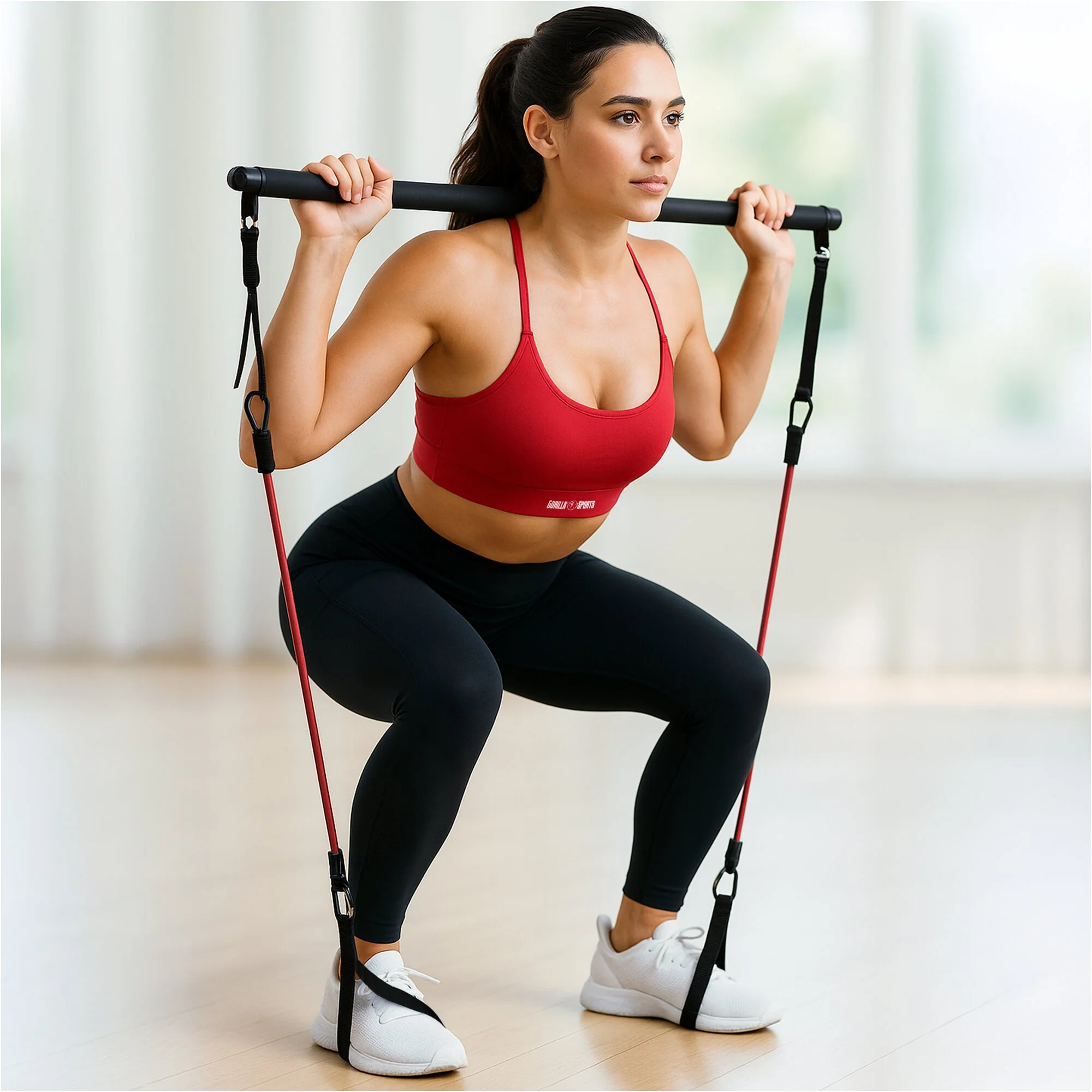 Pilates Set inkl. Stange und Widerstandsbänder - Image 10