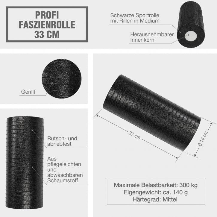 Profi Faszienrolle Schwarz - Image 5