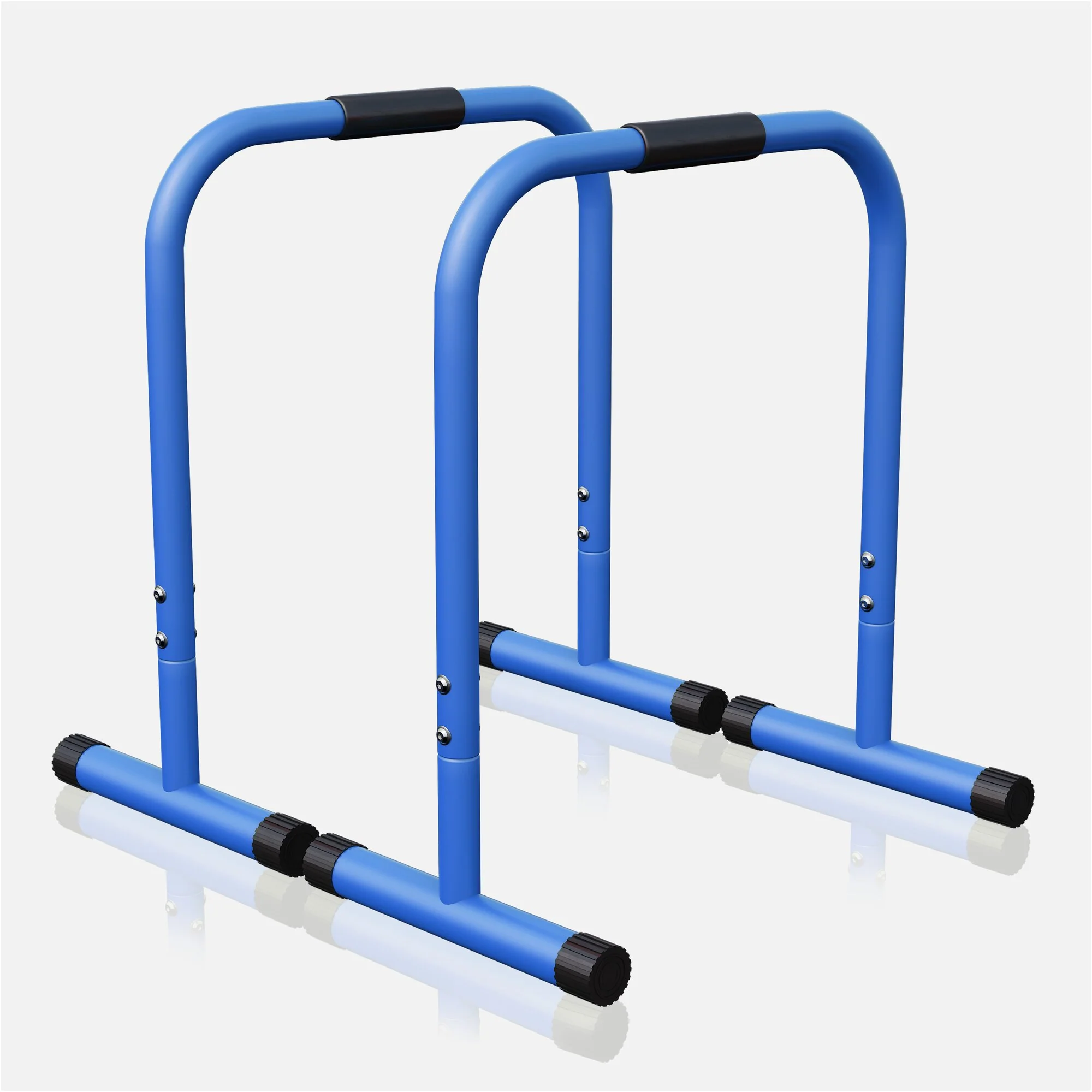Push-up Stand Bar Parallettes Schwarz/Rot/Blau - Image 11
