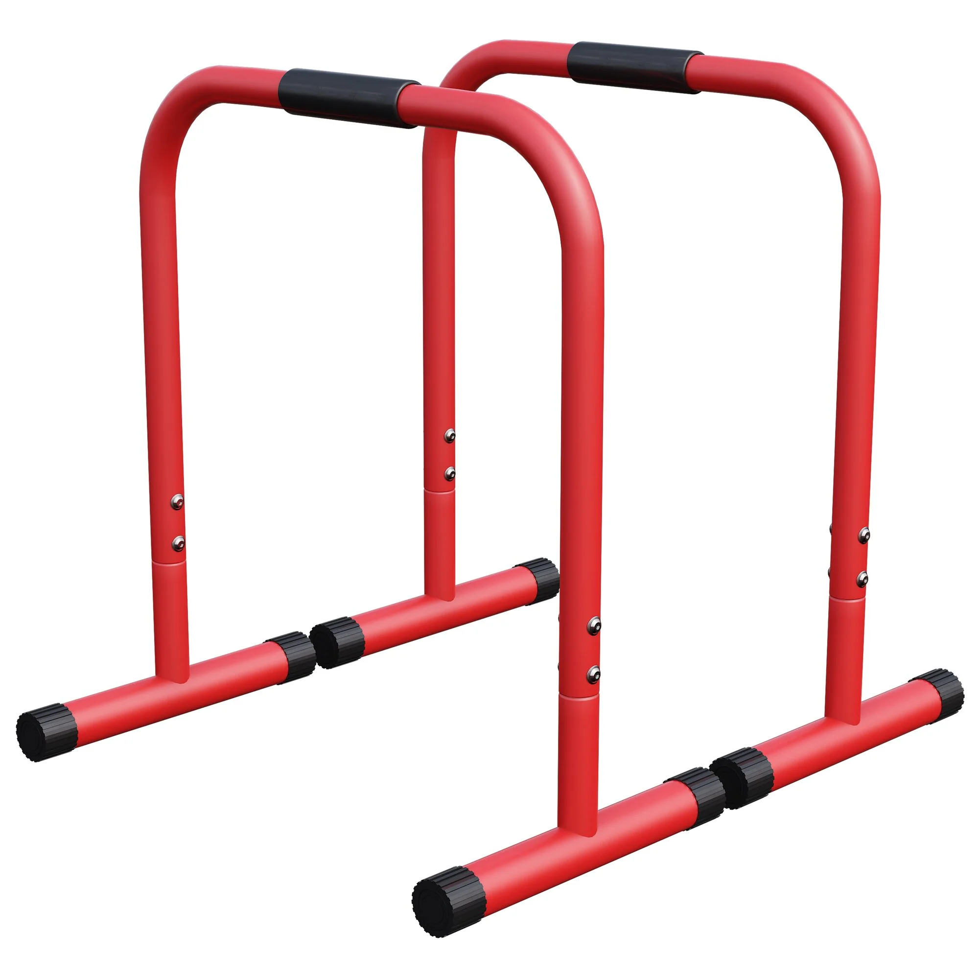 Push-up Stand Bar Parallettes Schwarz/Rot/Blau - Image 12