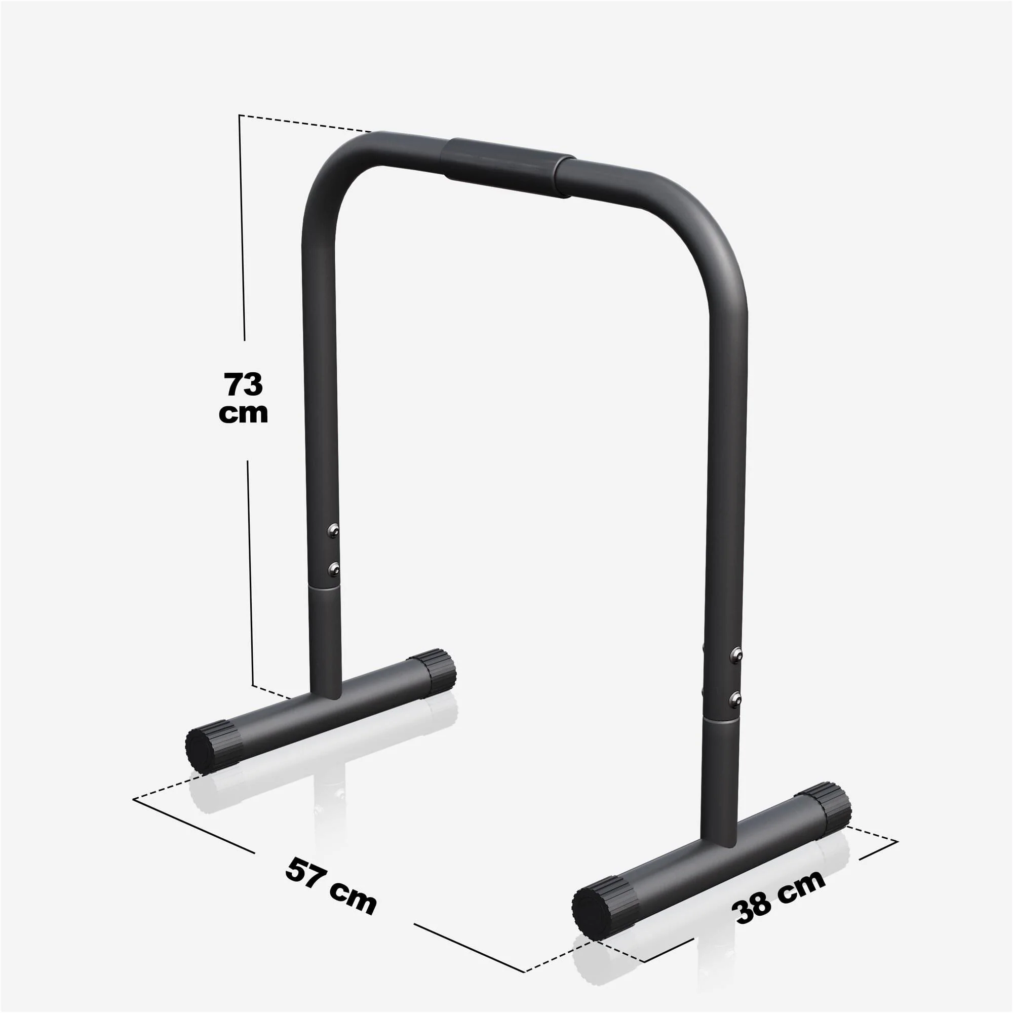 Push-up Stand Bar Parallettes Schwarz/Rot/Blau - Image 5