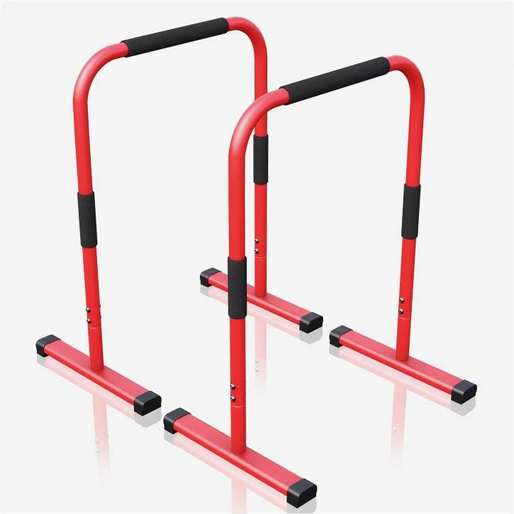 Push Up Stand Dip Barren Schwarz/Rot/Blau - Image 10