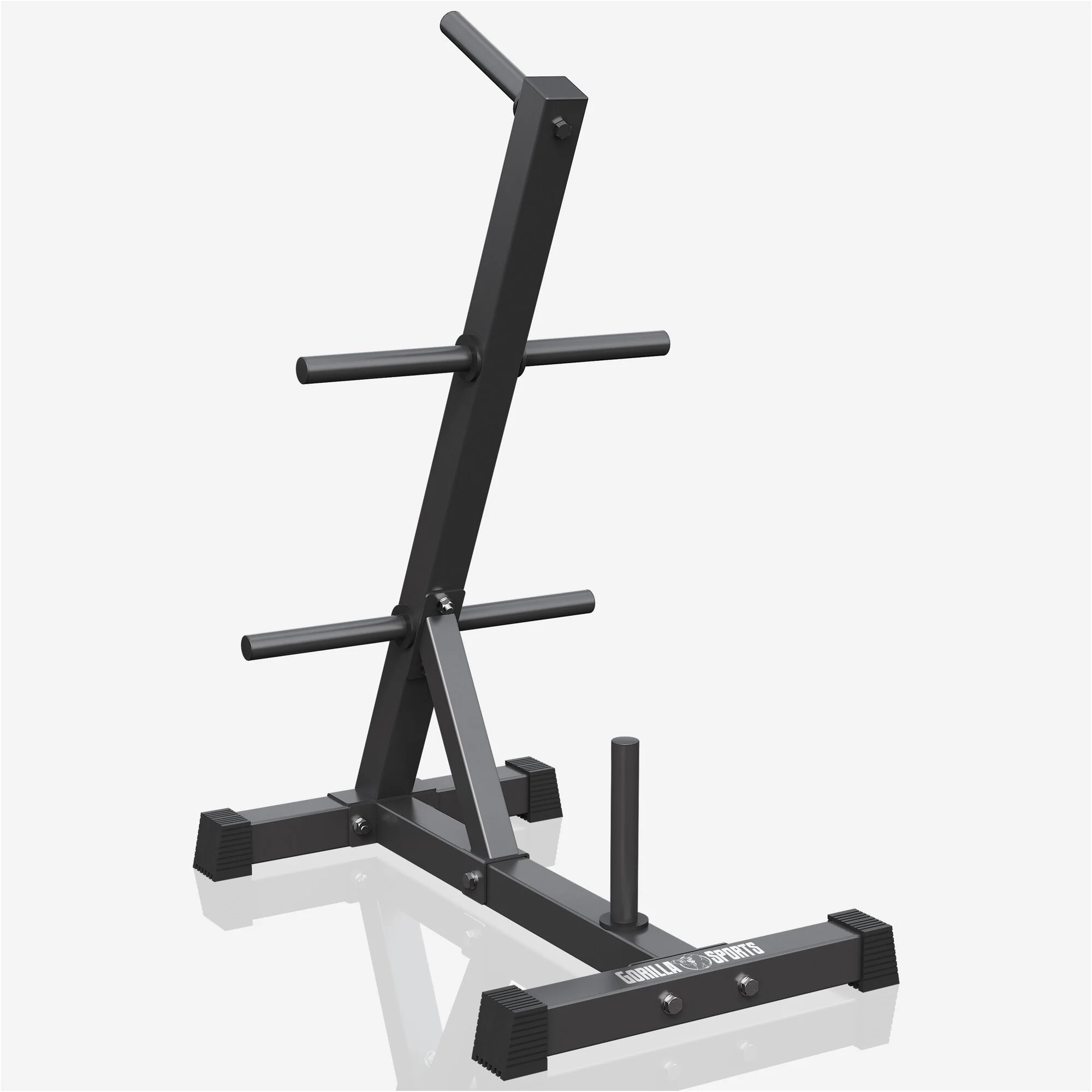 Scheibenständer Hantelbaum mit 4 Stangen 30/31 mm Schwarz/Weiß - Image 14