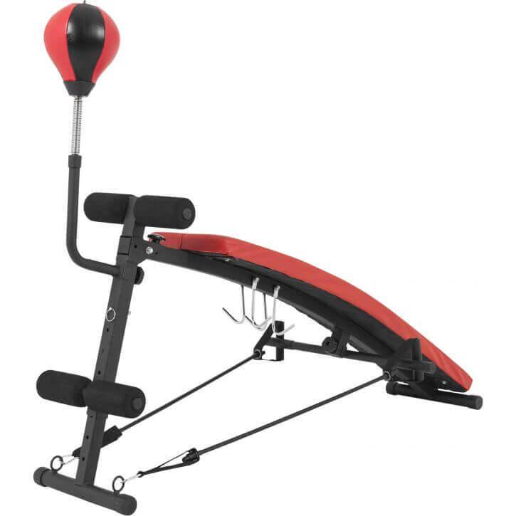 Sit Up Bank mit Punching Ball und Widerstandsbändern - Image 3